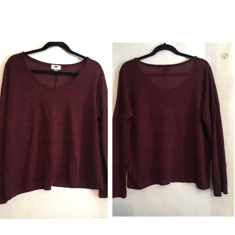 Old Navy Burgundy Lightweight Knit